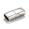 Tarnish Resistant 316 Surgical Stainless Steel Magnetic Clasps with Glue-in Ends STAS-F269-01P-1
