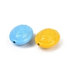 Opaque & Spray Painted Acrylic Beads OACR-G048-04-2