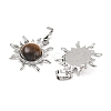 Natural Tiger Eye Pendants G-F786-08P-29-2