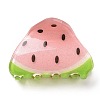 Watermelon Pattern Acrylic Claw Hair Clips PHAR-G004-03-1