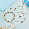 10Pcs Brass Spring Gate Rings KK-FH0008-17C-5