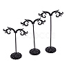 Solid Iron Plating Earring Display Stand Sets EDIS-WH0009-03C-2