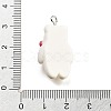 Christmas Theme Opaque Resin Pendants RESI-F054-B10-3