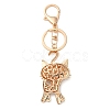 Zinc Alloy Rhinestone Keychains KEYC-M025-01KCG-3