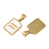 Constellations Natural White Shell Pendants STAS-M338-01A-G-2