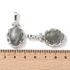 Natural Labradorite Oval Pendants G-NH0025-15P-12-3
