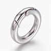 Tarnish Resistant 304 Stainless Steel Spring Gate Rings STAS-D070-01P-1-3