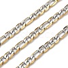 304 Stainless Steel Two Tone Figaro Chains CHS-K023-05GP-1