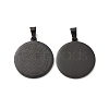 Religion 304 Stainless Steel Flat Round STAS-L123-32B-2
