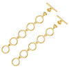 2Pcs Brass Toggle Clasps KK-BC0014-78G-1