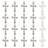 24Pcs Alloy Rhinestones Pendants ALRI-FH0001-02-1