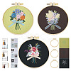 DIY Bouquet Pattern 3D Embroidery Starter Kits DIY-TA0006-26-10