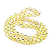 Electroplate Glass Beads Strands EGLA-A036-11A-FP01-2