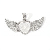 Alloy Pendant Cabochon Settings PALLOY-S107-002P-RS-1
