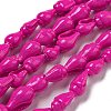 Spray Painted Natural Spiral Shell Beads Strands BSHE-G039-08C-1