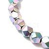 Baking Paint Synthetic Non-Magnetic Hematite Beads Strands G-I364-P01-02-3