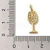 Brass Micro Pave Cubic Pendants KK-U027-07G-01-4