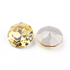 Pointed Back & Back Plated Glass Rhinestone Cabochons RGLA-J012-10mm-226-2