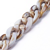 Handmade Acrylic Curb Chains AJEW-JB00679-04-3