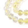 Crackle Transparent Glass Beads Strands GLAA-N063-8mm-08-3