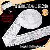 Cotton Cord Tassel Ribbon OCOR-WH0078-487B-03-2