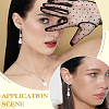 2Pcs 925 Sterling Silver Micro Pave Cubic Zirconia Pendants Bails STER-BC0003-60P-5