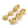 Rack Plating Brass Teardrop Dangle Stud Earrings EJEW-K263-19G-2