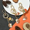 Hedgehog Alloy Enamel Keychain KEYC-YW00070-01-4