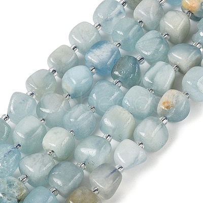 Natural Aquamarine Beads Strands LS-G-A254-A01-02-1