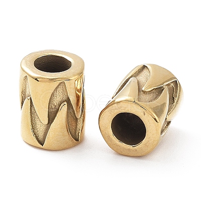 Ion Plating(IP) 304 Stainless Steel European Beads STAS-P173-116G-1