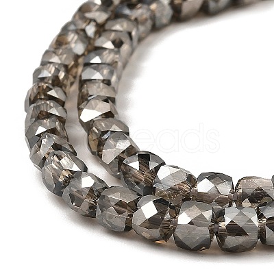 Electroplate Transparent Glass Beads Strands GLAA-C029-03A-05-1