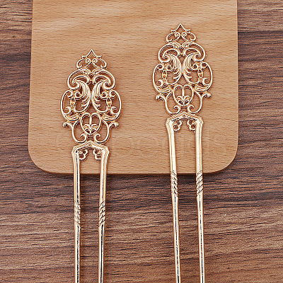 Alloy Hair Sticks OHAR-PW0006-20C-1