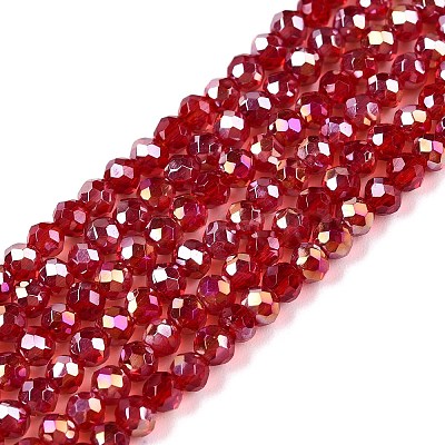 Electroplate Glass Beads Strands EGLA-A044-T2mm-B01-1