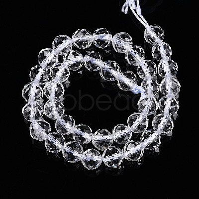 Natural Quartz Crystal Beads Strands G-S345-6mm-35-1