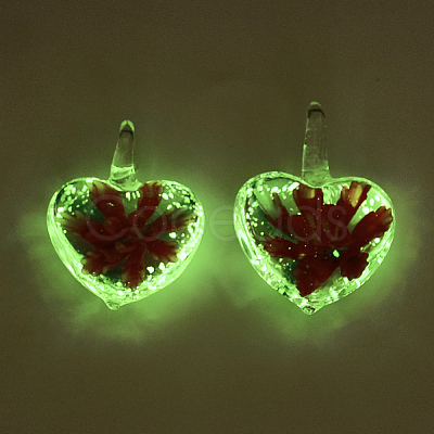 Luminous Handmade Lampwork Pendants LAMP-S189-02-B-1