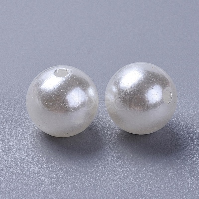 Imitation Pearl Acrylic Beads PL608-22-1