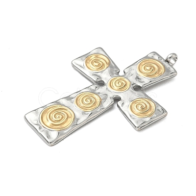 304 Stainless Steel Pendants STAS-R164-02GP-1