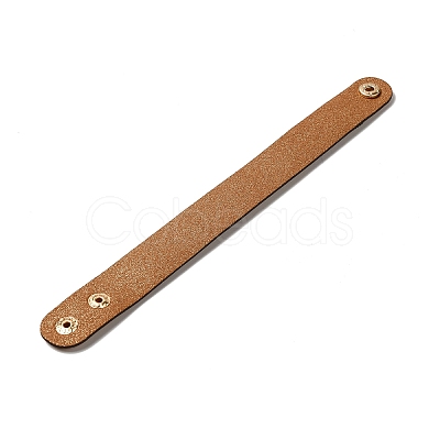 Faux Suede Snap Cord Bracelet BJEW-F428-16-1