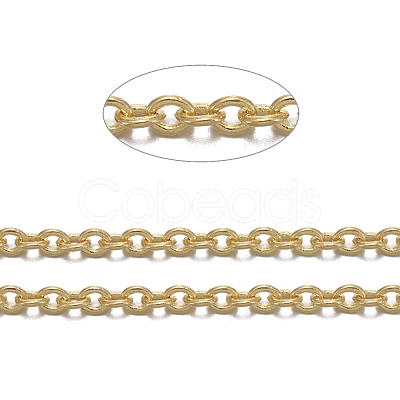Brass Cable Chains CHC-034Y-G-NF-1