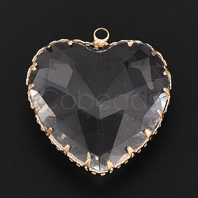 Transparent Glass Pendants KK-N283-01L-G-1