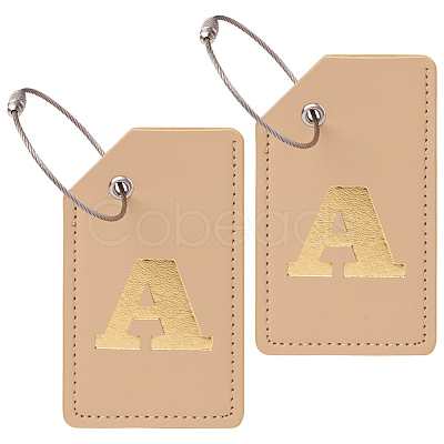 PU Leather Luggage Tag AJEW-WH20010-81A-1
