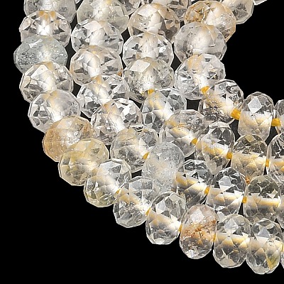 Natural Gold Rutilated Quartz Beads Strands G-L651-B01-4x2mm-1