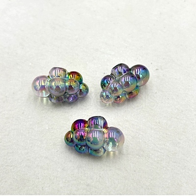 UV Plating Transparent Acrylic Beads TACR-WH20002-16A-1