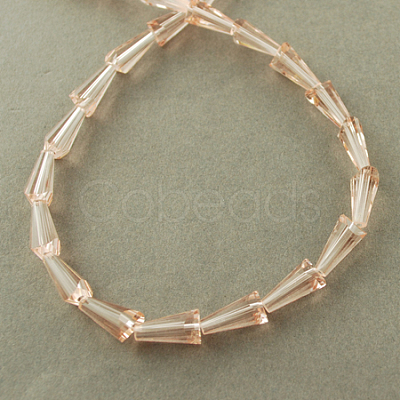 Transparent Glass Beads Strands EGLA-Q034-7-1