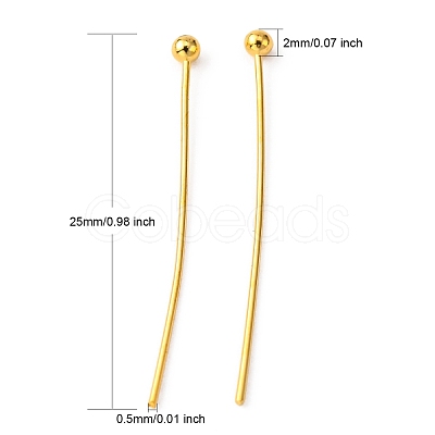 Brass Ball Head pins X-KK-R020-06G-1