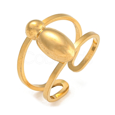 304 Stainless Steel Finger Ring RJEW-L125-02G-09-1