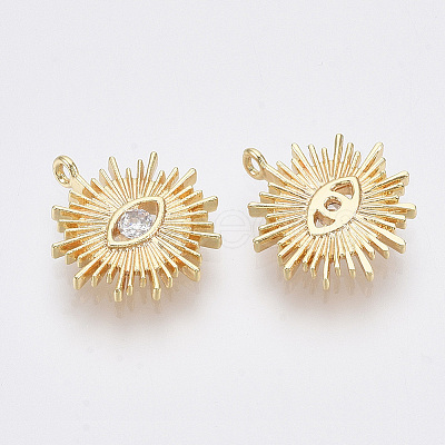 Brass Cubic Zirconia Pendants LS-KK-Q761-51G-NF-1