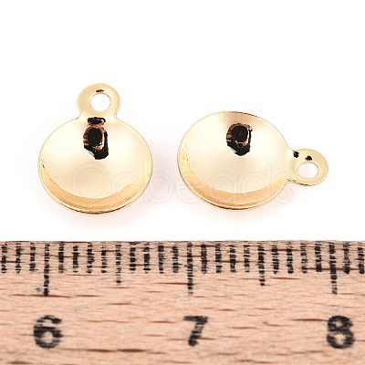 Brass Pendant Cabochon Settings KK-T077-16G-03-1