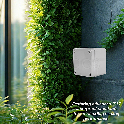 Outdoor Waterproof ABS Plastic Cable Boxes CON-WH0089-232B-1