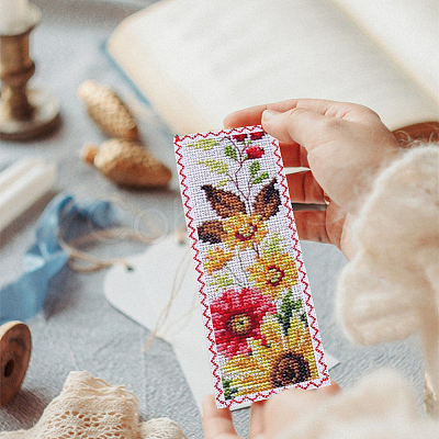 Cotton Bookmarks for Cross Stitch Making DIY-WH0759-26F-1
